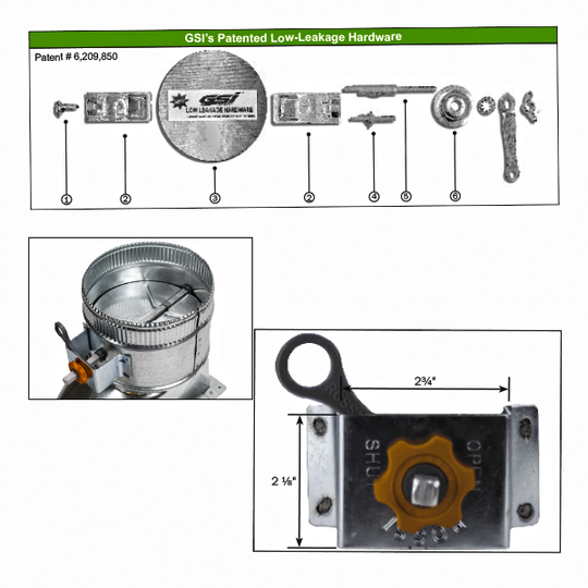 Damper control hardware - DCL Supply Ltd