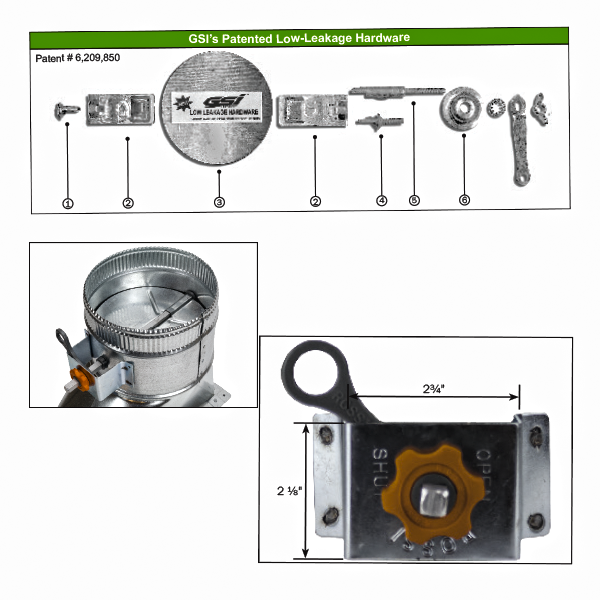 Damper control hardware - DCL Supply Ltd
