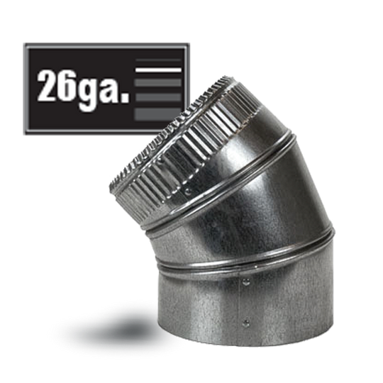 Adjustable Elbows - 45 deg 26 Ga - DCL Supply Ltd