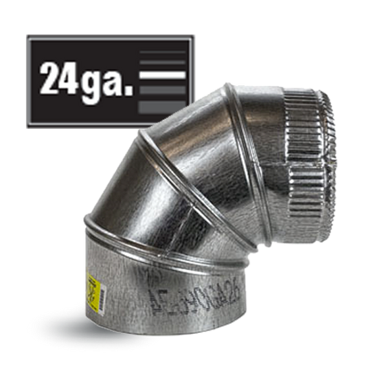 Adjustable Elbows - 90 deg 24 Ga - DCL Supply Ltd
